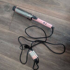 VODANA Professional GlamWave Ceramic Curling Iron (1.4 inch, Pink)